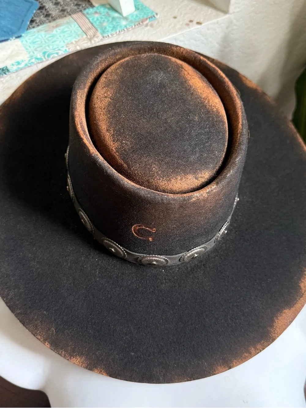 Charlie 1 Horse High Desert Distressed Black Western Cowboy Hat Small